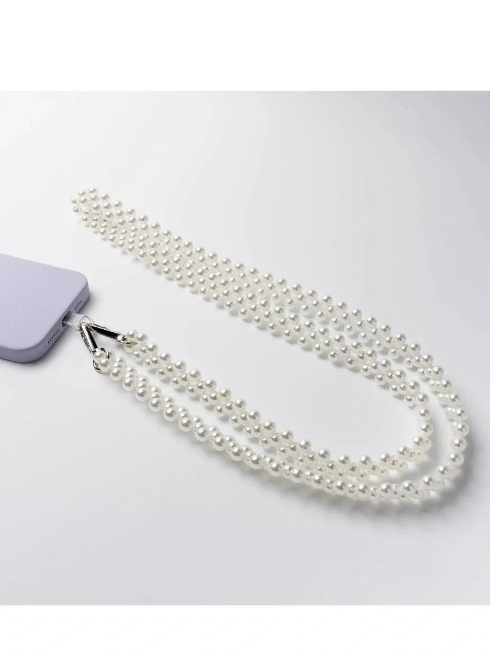 NIB Hello Lux Phone Crossbody Strap - Double Pearl Weave